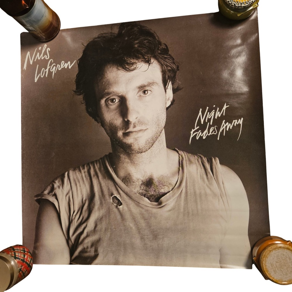 Nils Lofgren Night Fades Away Vntage‎ 1981 Promo Album Poster 27x27 Backstreet